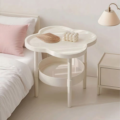 1pc of Classic and Stylish Two-tier Storage Table, Which Can Be Used as a Bedside Storage Table, Living Room Coffee Table, Mobile Shelf, or Sofa Side Table. It Is Perfect for the Kitchen, Bathroom, and Bedroom