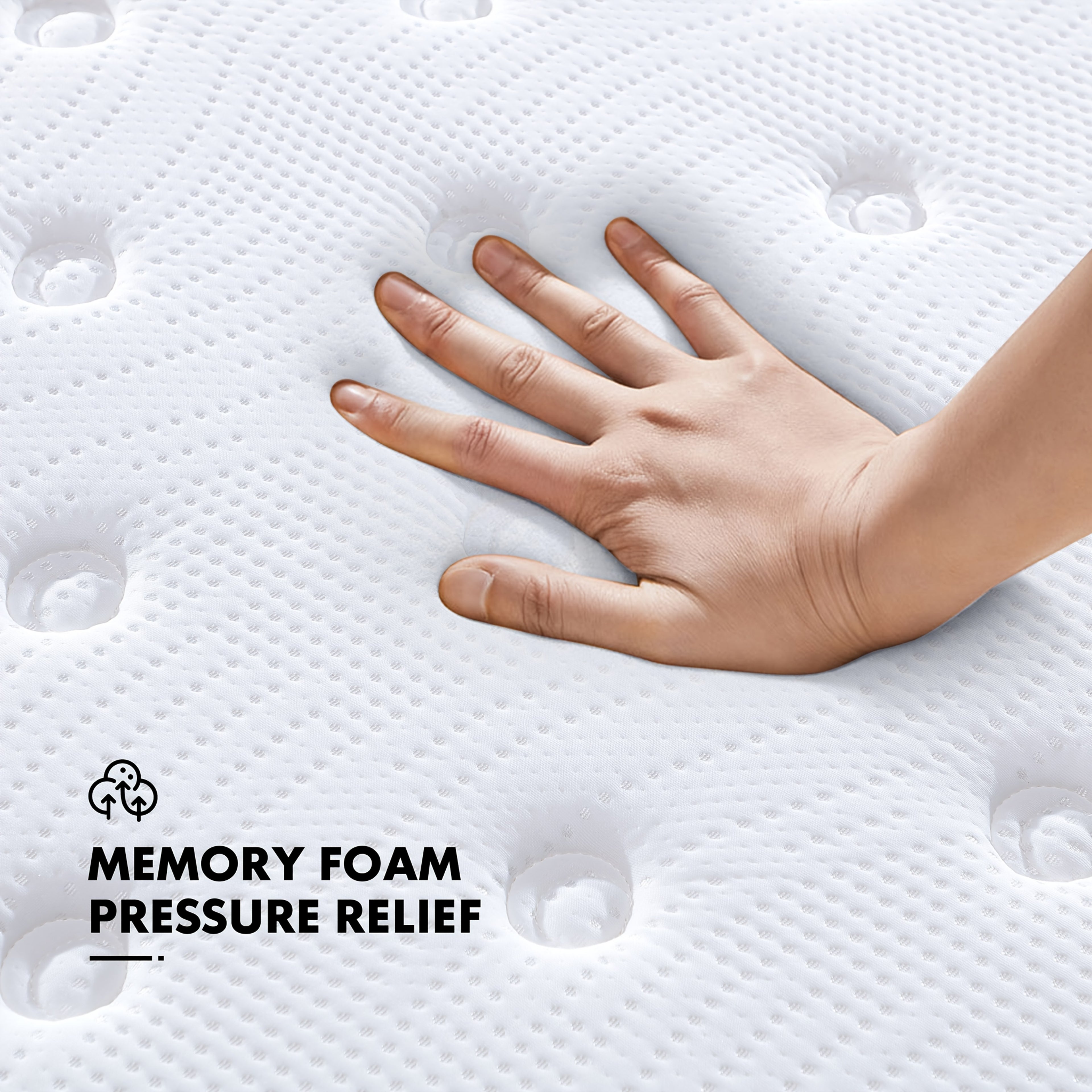 Queen Size Mattress - 12 Inch, Ventilated Memory Foam, Flame Retardant Protection, Built-in Independent Springs, Motion Isolation, Comfortable And Breathable - Full Mattress, Queen Mattress, King Mattress.