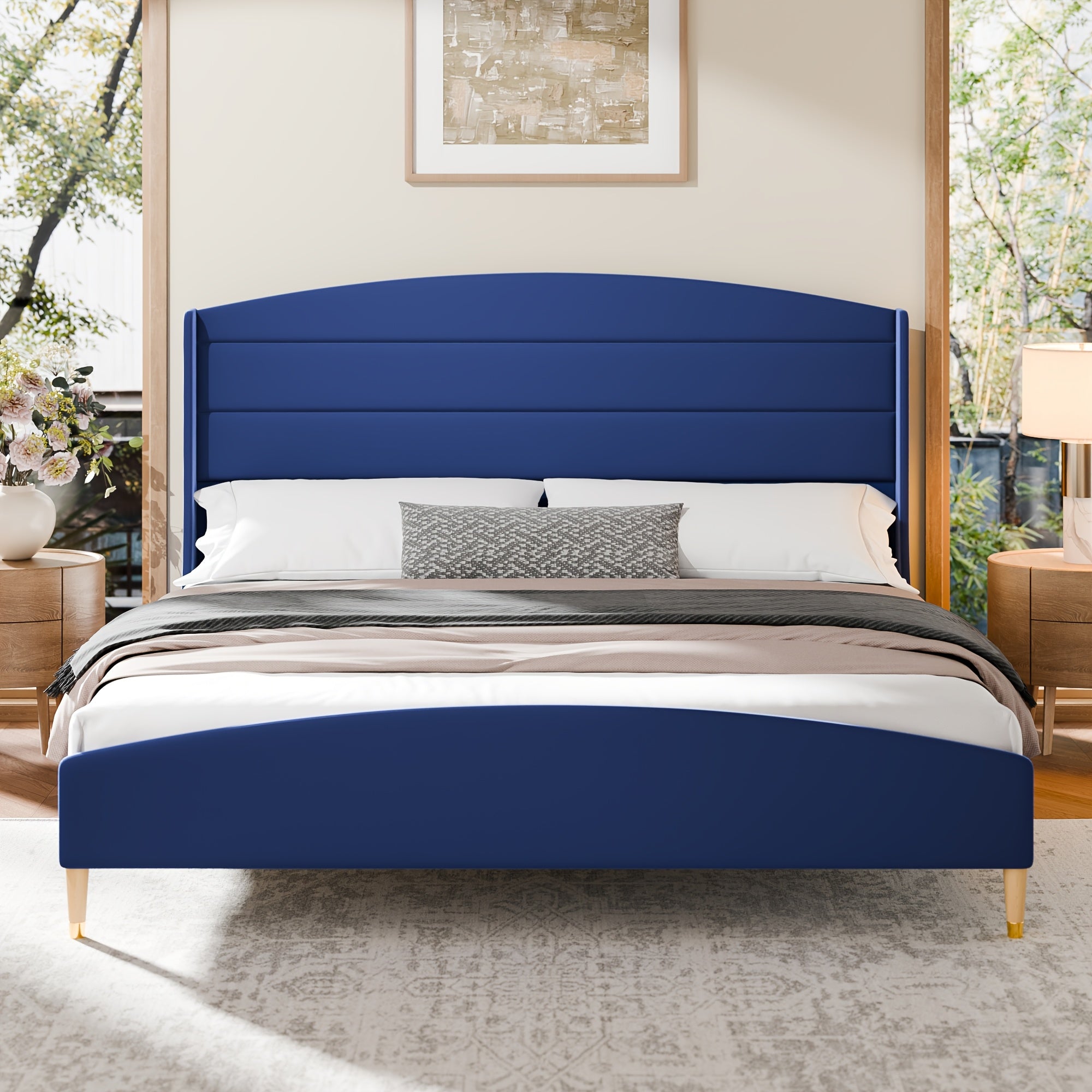 Full\u002FQUEEN\u002FKING Size Bed Frame with 50.4\