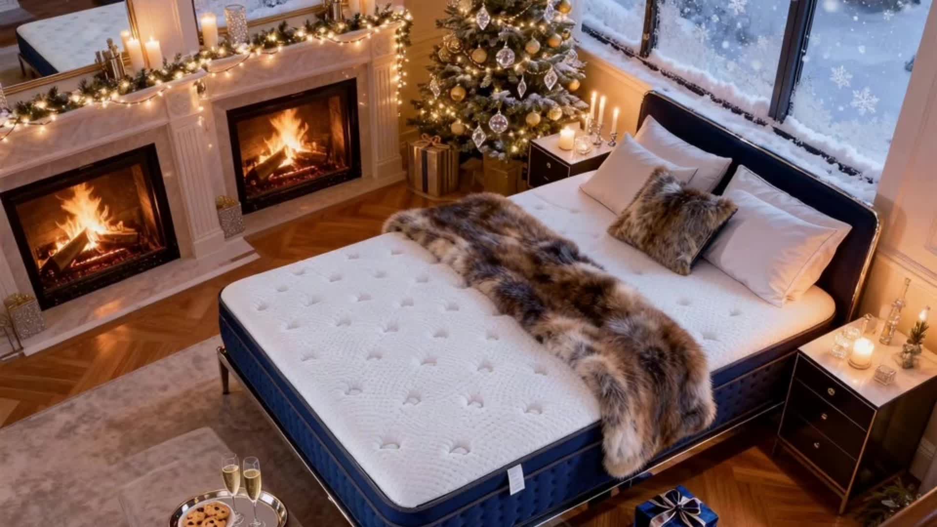 Queen Size Mattress - 12 Inch, Ventilated Memory Foam, Flame Retardant Protection, Built-in Independent Springs, Motion Isolation, Comfortable And Breathable - Full Mattress, Queen Mattress, King Mattress.