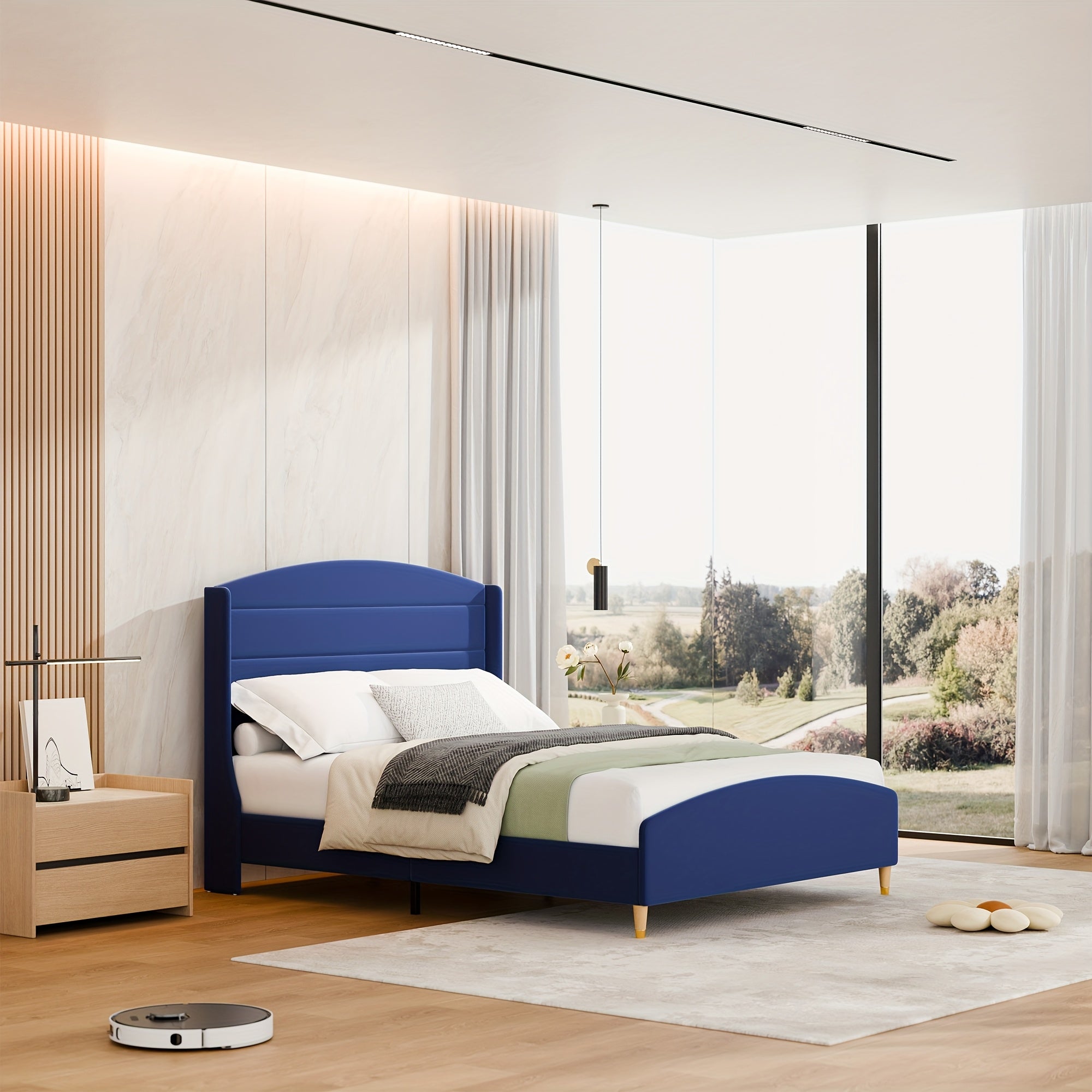 Full\u002FQUEEN\u002FKING Size Bed Frame with 50.4\