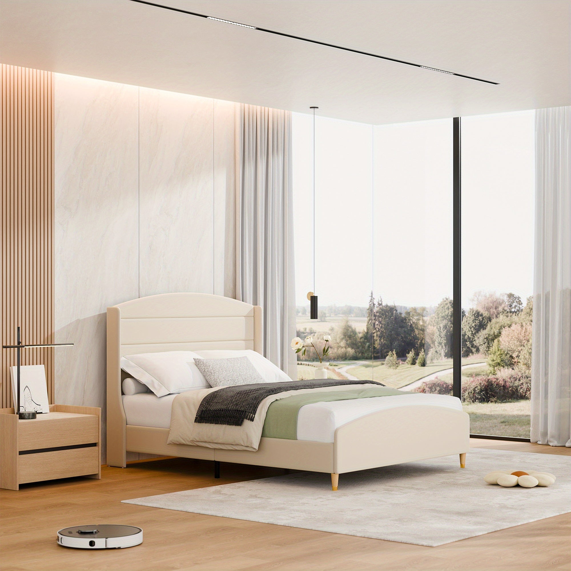 Full\u002FQUEEN\u002FKING Size Bed Frame with 50.4\