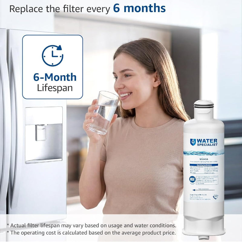Square Refrigerator Hard Water Home Filter