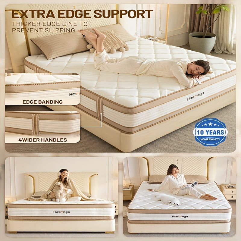 Memory Foam Roll-Up Mattress Memory Foam Compressed Roll-Up Mattress - Pressure Relief & Edge Support, Medium Firm Feel for Couples\u002FSolo Sleepers, Space-Saving Roll-Up Design - Easy Storage & Fast Delivery - Plush European Style Bedroom Essential