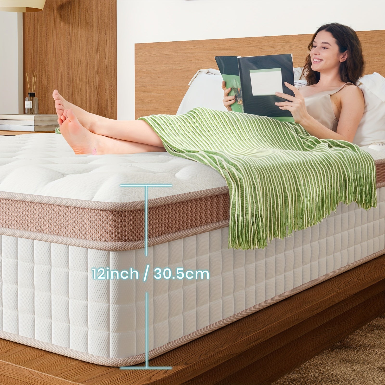 Queen King Mattress 12 Inch 14 Inch Superior Firm Hybrid Mattress In A Box - Euro Top Luxury Mattress-Gel Memory Foam And Innerspring Hybrid Mattress For Motion Isolation, Edge Support, 365-nights Trail