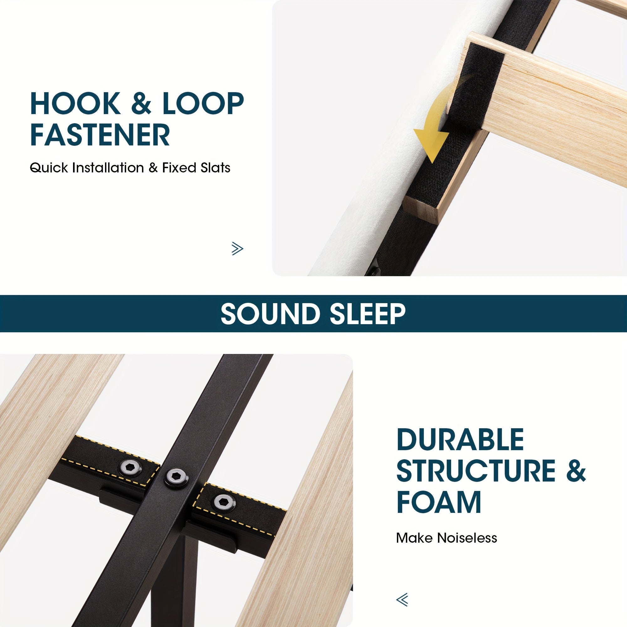 WEEWAY Wingback Velvet Upholstered Platform Bed Frame, Vertical Channel Tufted Headboard, Wooden Slats Support, Heavy Duty Mattress Foundation, No Box Spring Needed, Easy Assembly, Avabliable Full\u002FQueen\u002FKing Size, Free Shipping